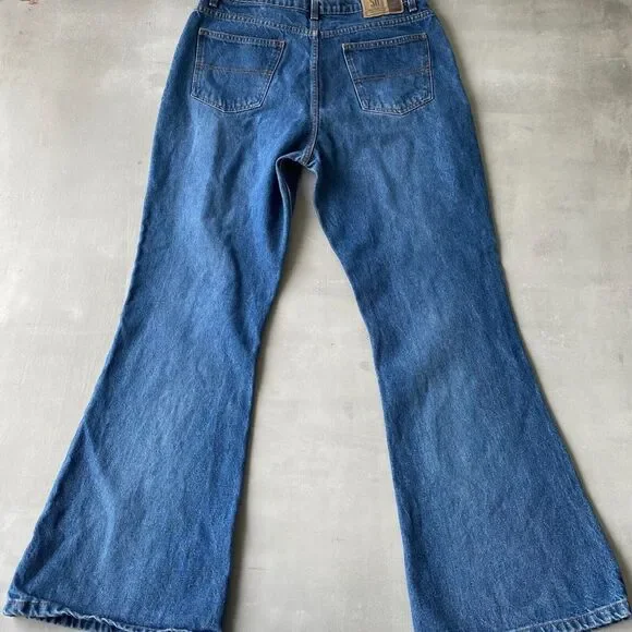 Sonoma Jeans Womens 34‎ x 31 Blue Flare Leg Retro - Picture 3 of 8